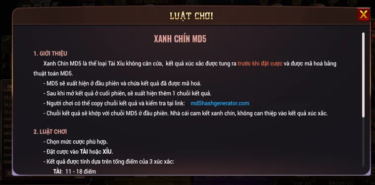 Chinh Phục Siêu Phẩm Tài Xỉu MD5 Tại BomWin Với Thuật Toán Minh Bạch