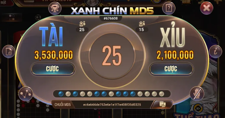 Chinh Phục Siêu Phẩm Tài Xỉu MD5 Tại BomWin Với Thuật Toán Minh Bạch